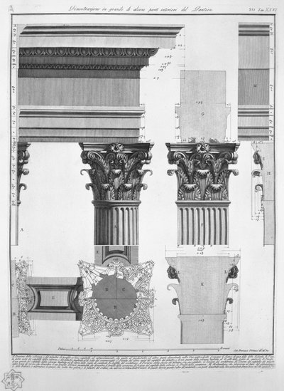 Pantheon, Plate XXVI by Francesco Piranesi